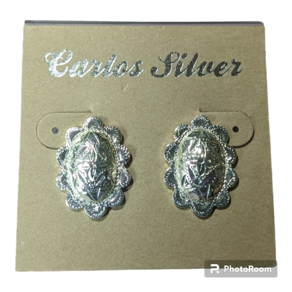 Carlos Silver Earrings - Picture 1 of 3